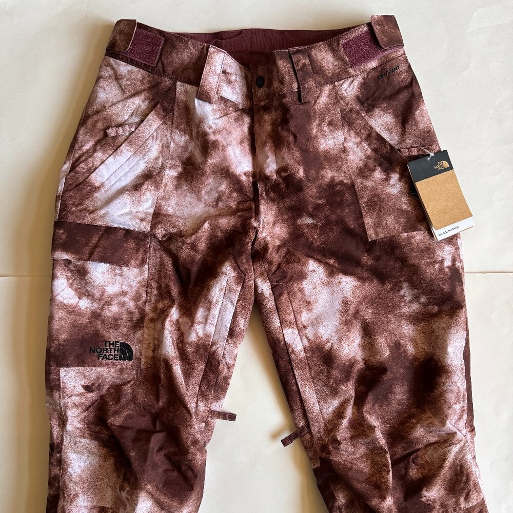 Womens The North Face Freedom Insulated Ski Snow Pants Wild Ginger M - Picture 4 of 7